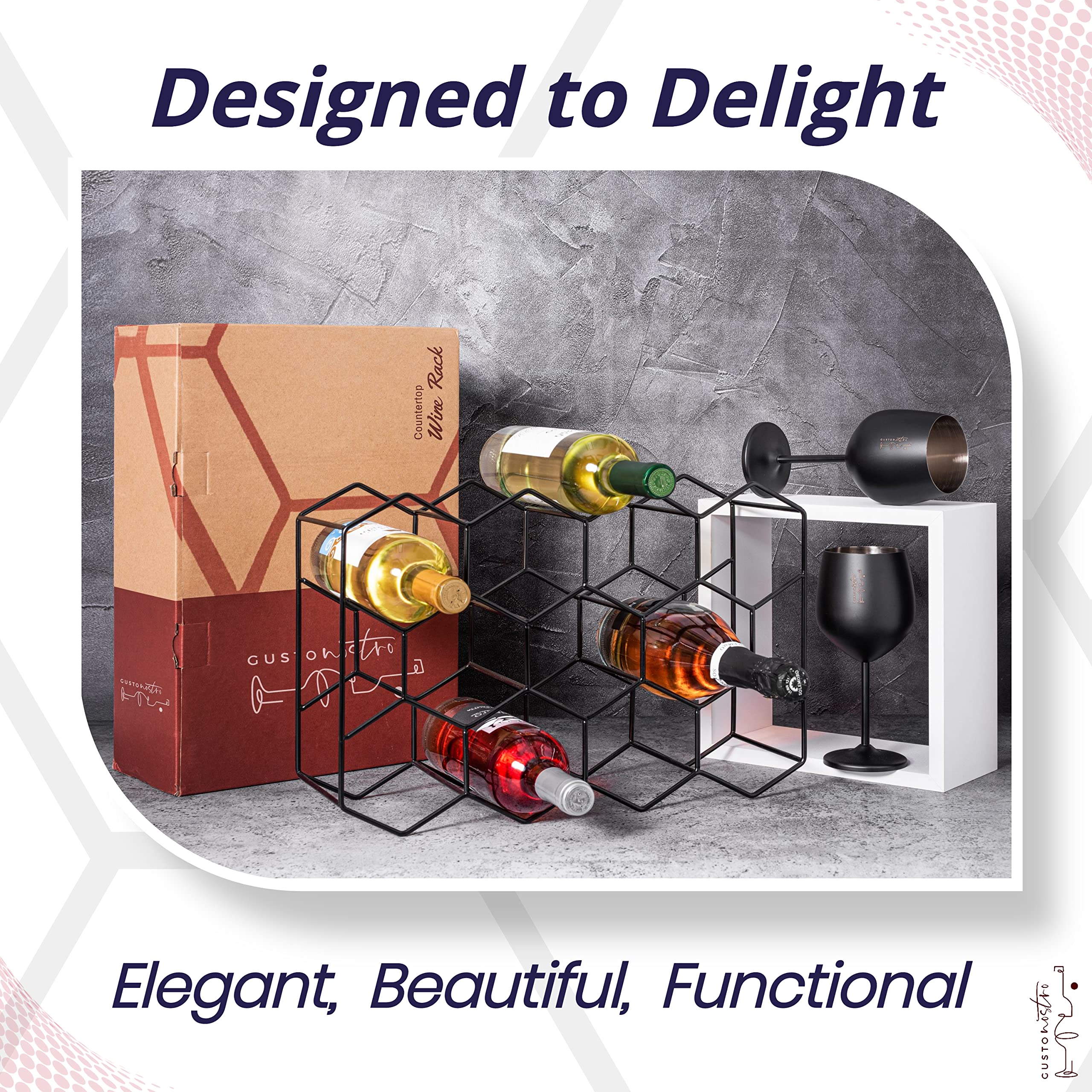 Gusto Nostro no-assembly-required design for quick setup on any counter.
