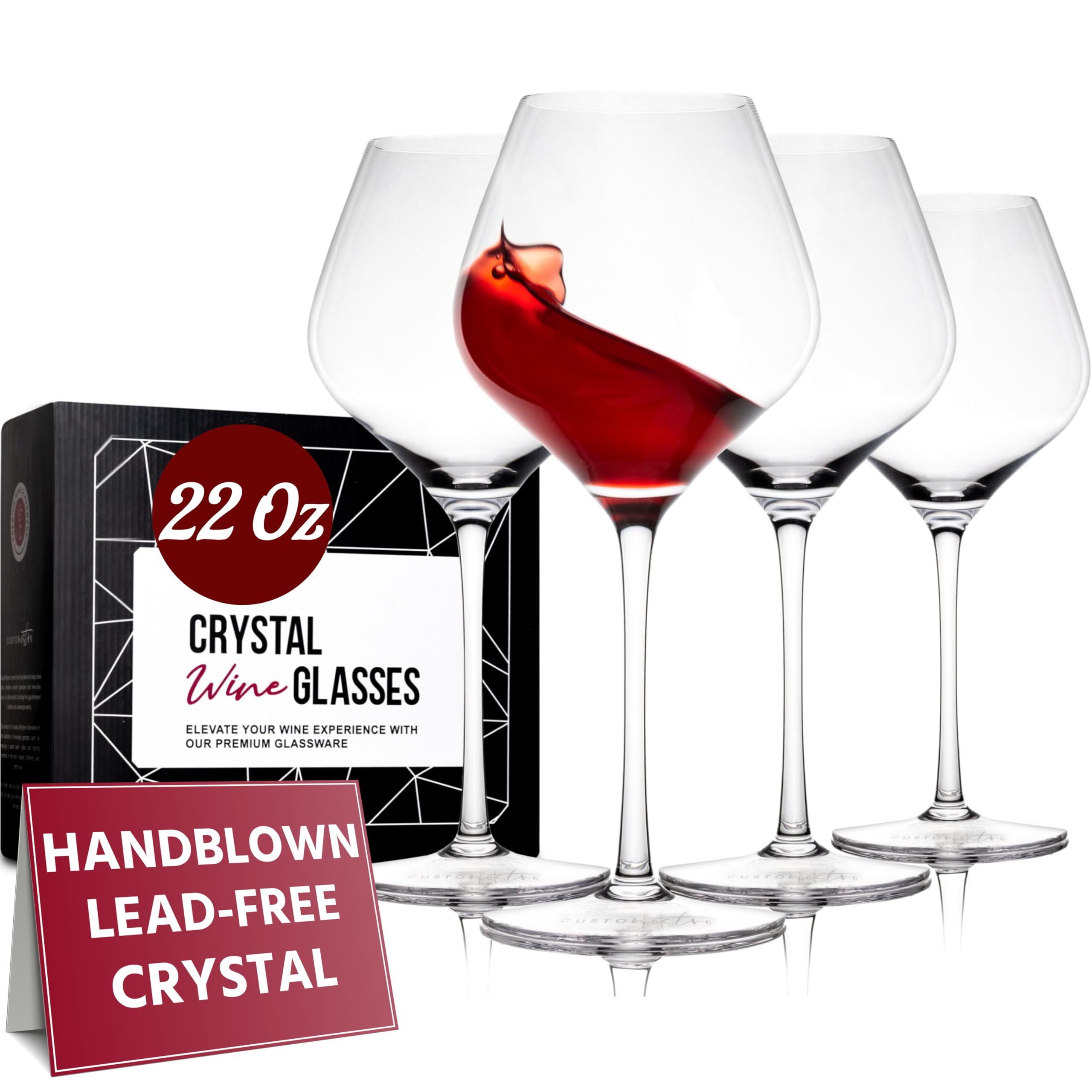 Gusto Nostro crystal wine glasses reveal vibrant wine colors with exceptional clarity.