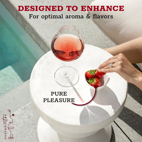 Gusto Nostro glasses ideal for weddings, holidays, and celebrations.