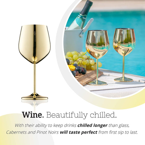 Gusto Nostro Bordeaux wine glass 18oz enhances aroma with a larger bowl.