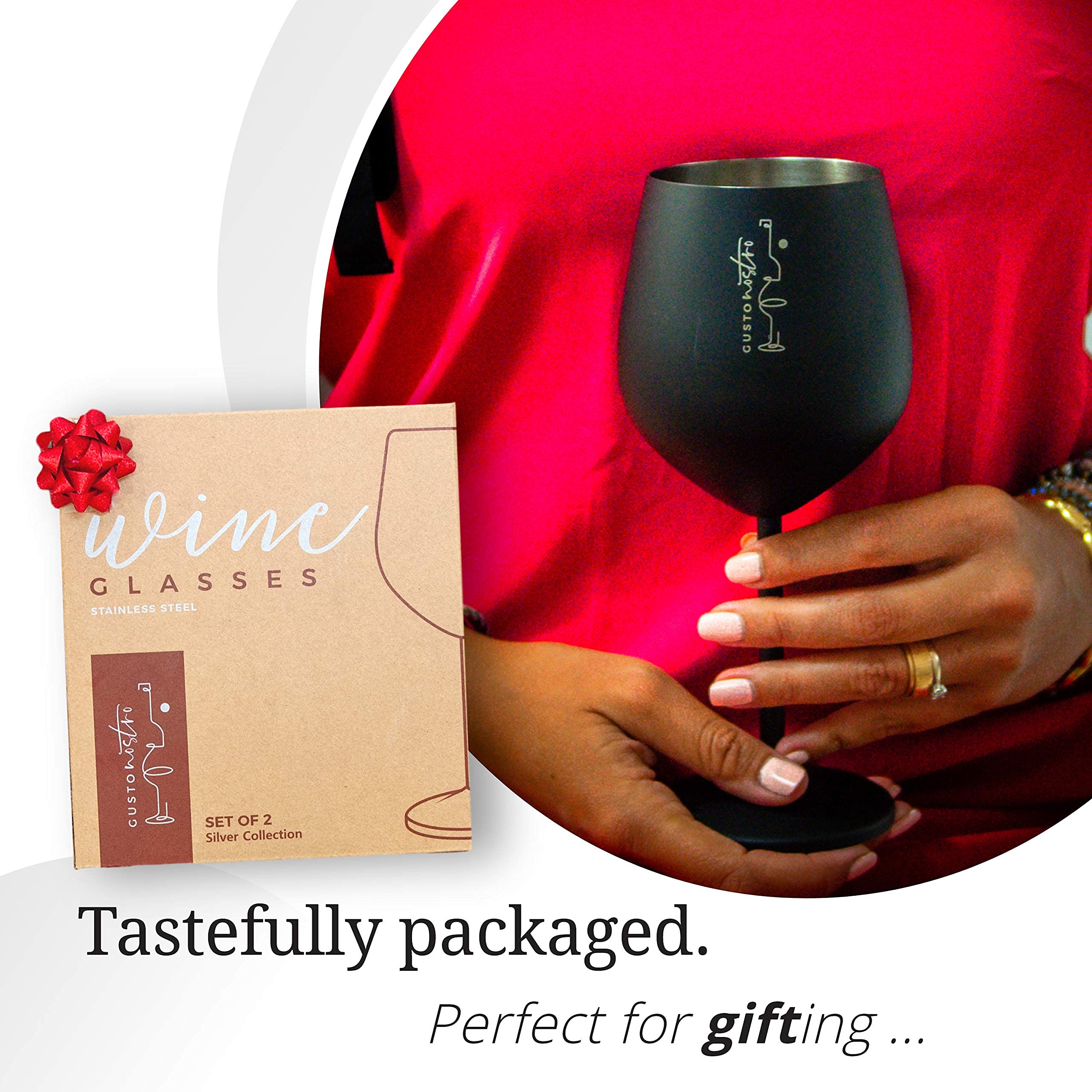 Gusto Nostro packaging makes a gift-ready option for wine lovers.