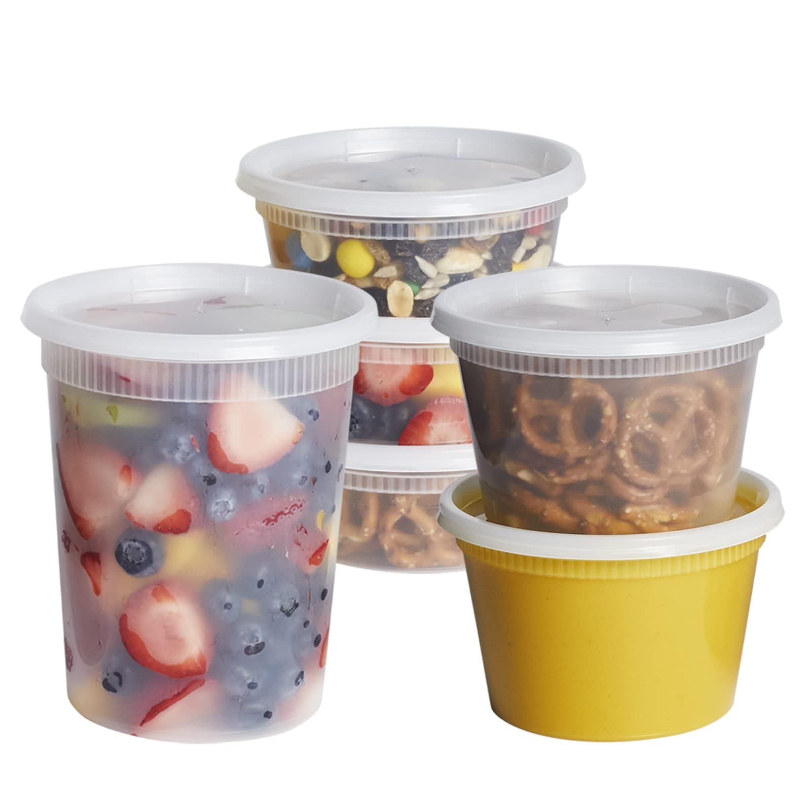 GUSTO To Go 8 oz deli container with lid for meal prep