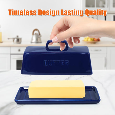 Gute butter dish stores one stick of butter while staying fridge-friendly