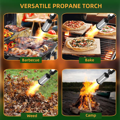 Gutenguy flamethrower for grilling, baking, and outdoor barbecues