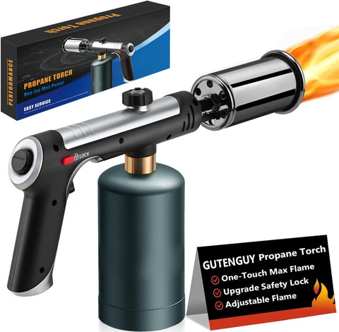 Gutenguy powerful torch with turbo mode for quick high-heat searing