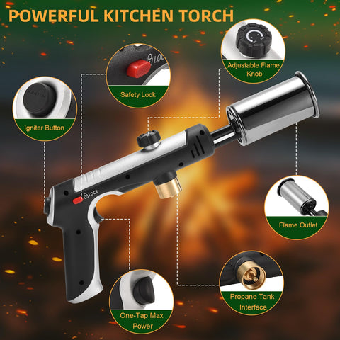Gutenguy torch ideal for outdoor camping and campfire lighting