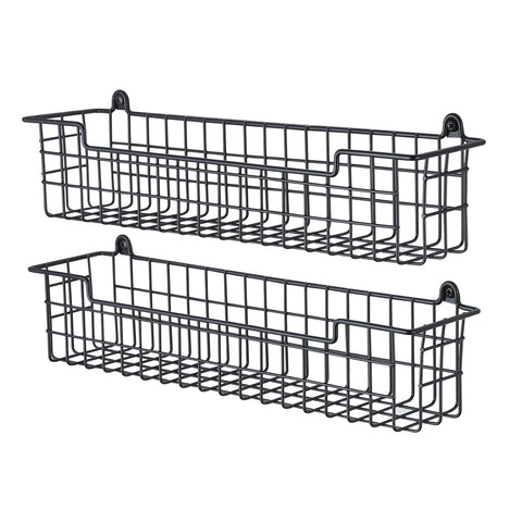GUUKAR Spice Rack Wall Mount front view highlights compact space-saving design.