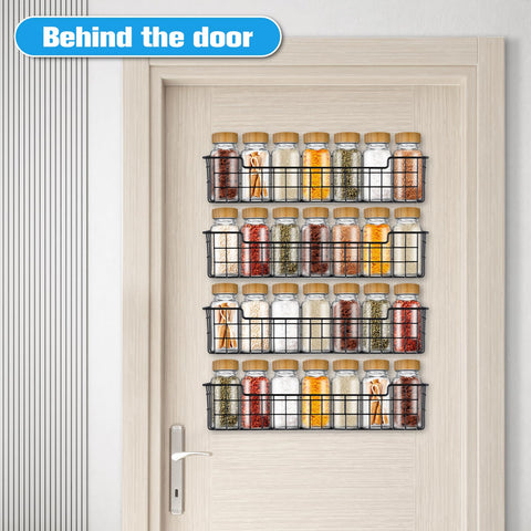 GUUKAR Spice Rack displaying spices for quick, stylish kitchen organization.