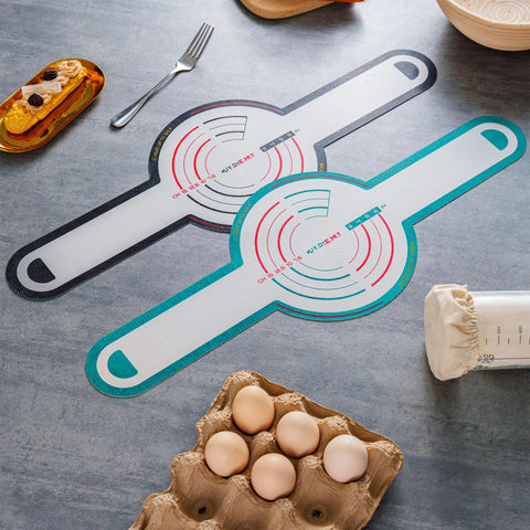 Elegant design and easy-lift handles improve the bread-baking setup.