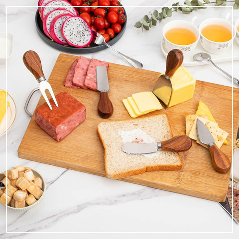 GUZE-US mini serving spoons set, sturdy stainless steel for dips and desserts.