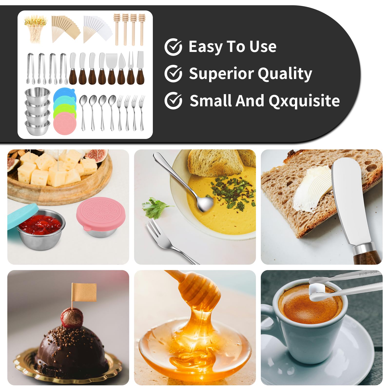 GUZE-US cocktail picks for labeling and decorative touches