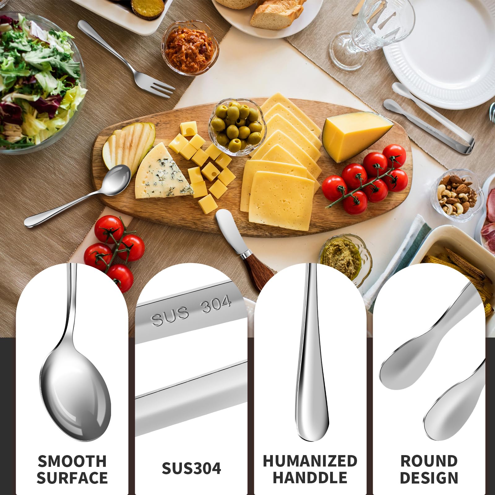 GUZE-US mini serving forks for precise portions