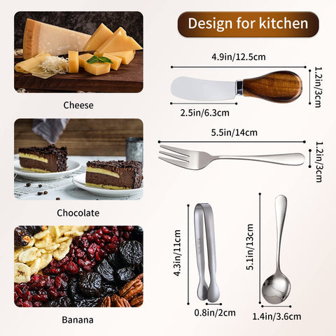 GUZE-US mini serving spoons ideal for condiments and desserts