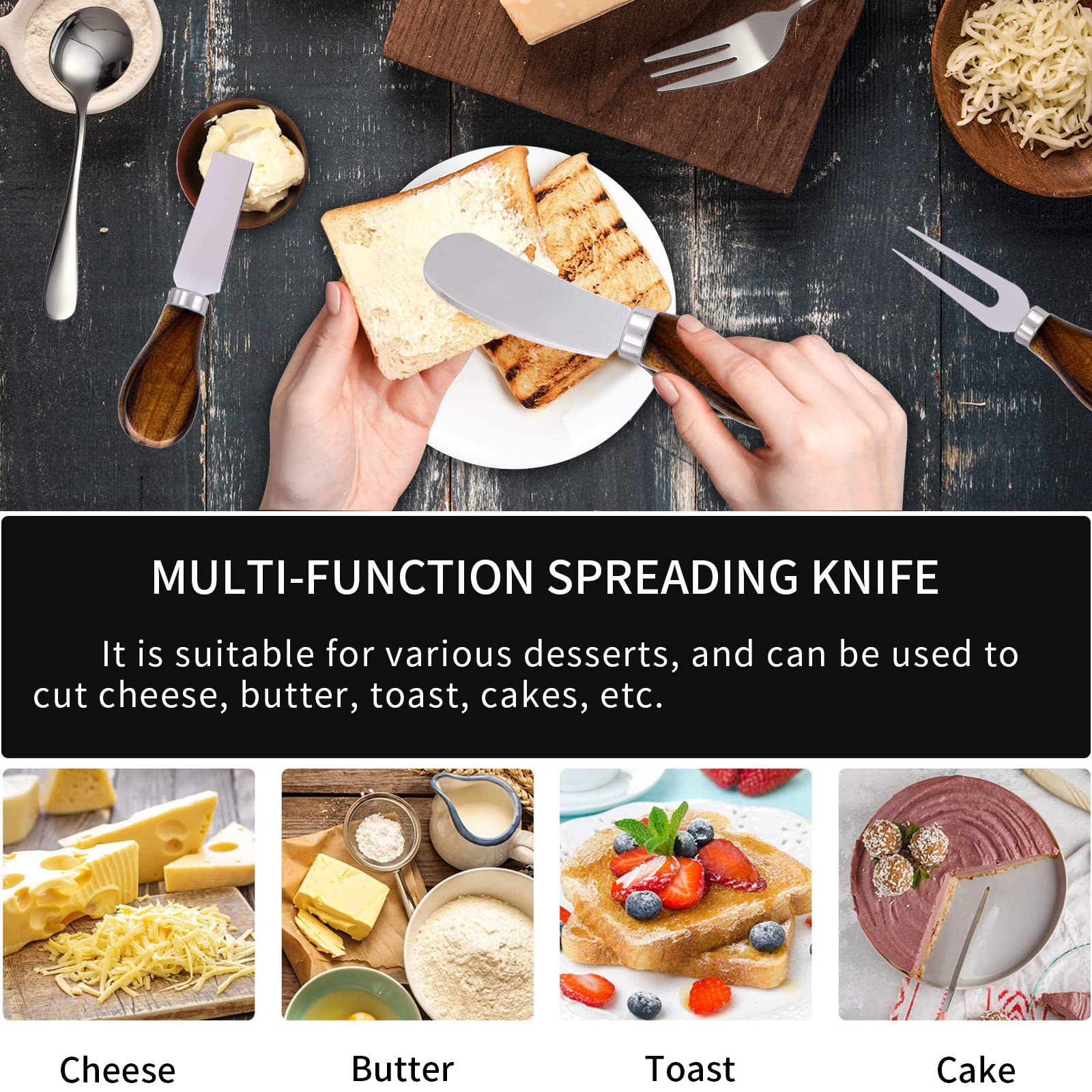 GUZE-US 304 stainless steel utensils resist rust for longevity