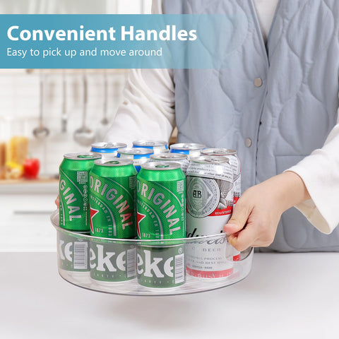 Guzon high-sided organizer with built-in handles prevents spills during spins
