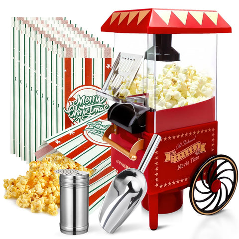 GVAKMM popcorn machine 10 cups for family movie night and quick snacking.