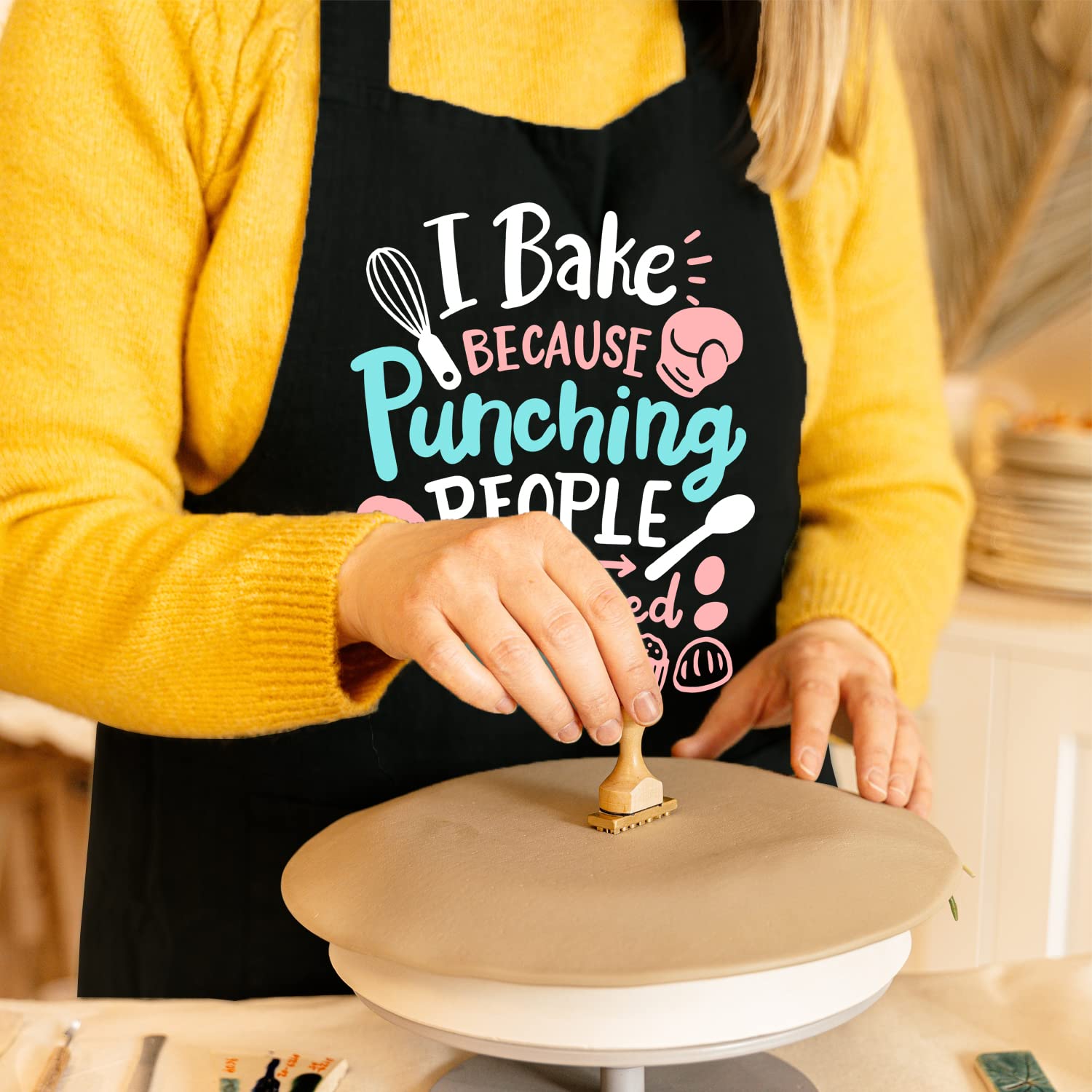 Gift-ready packaging for the Gvlrbut apron makes a charming baking gift.