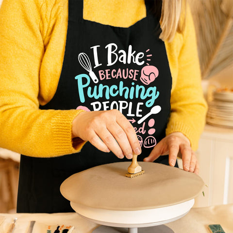 Gift-ready packaging for the Gvlrbut apron makes a charming baking gift.