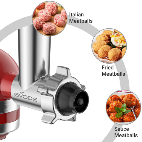 GVODE four grinding plates set enables versatile textures for burgers and sausages