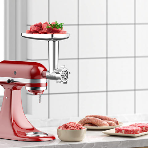 GVODE attachment fitting KitchenAid stand mixer for versatile grinding