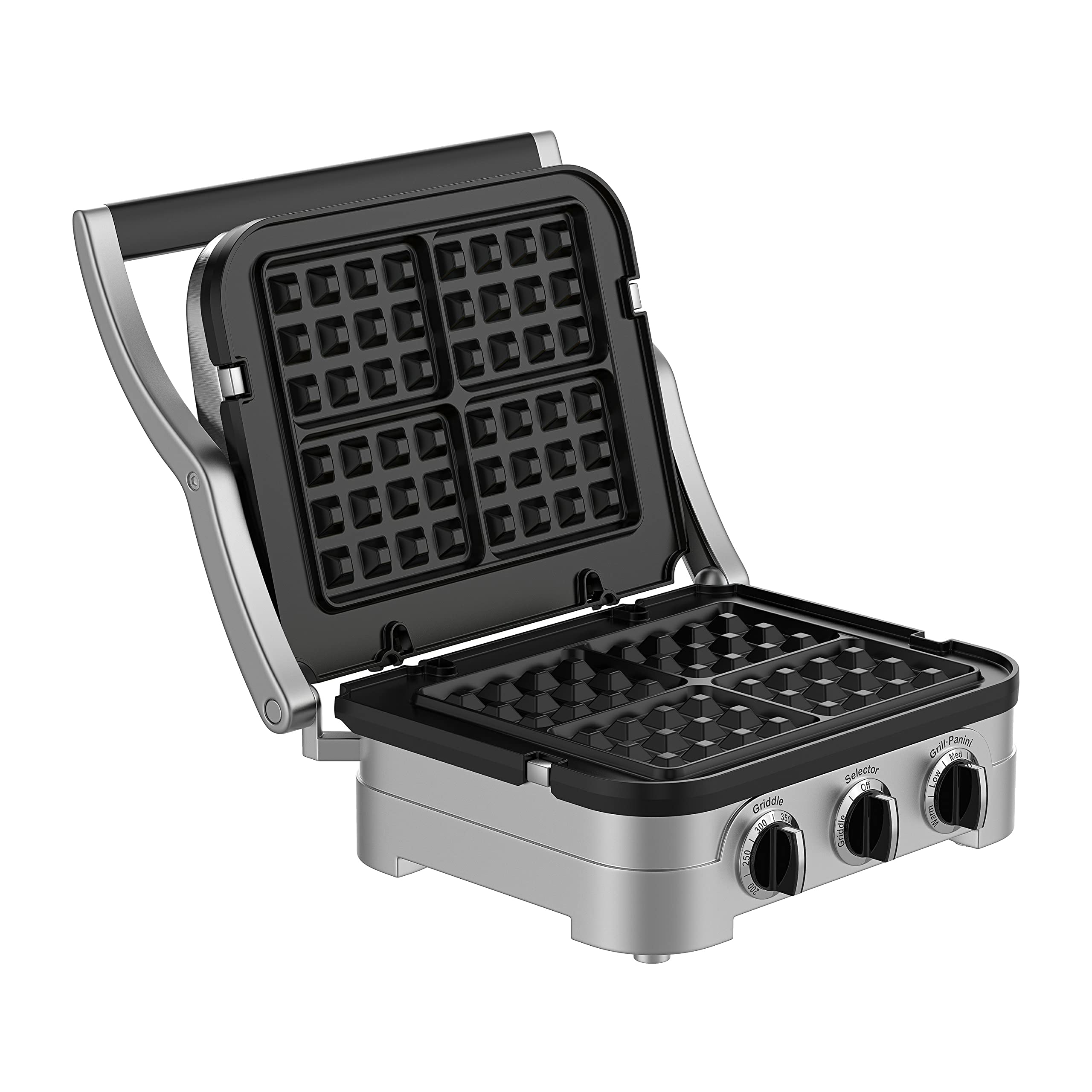 GVODE Belgian waffle plates with 4 deep pockets for even browning