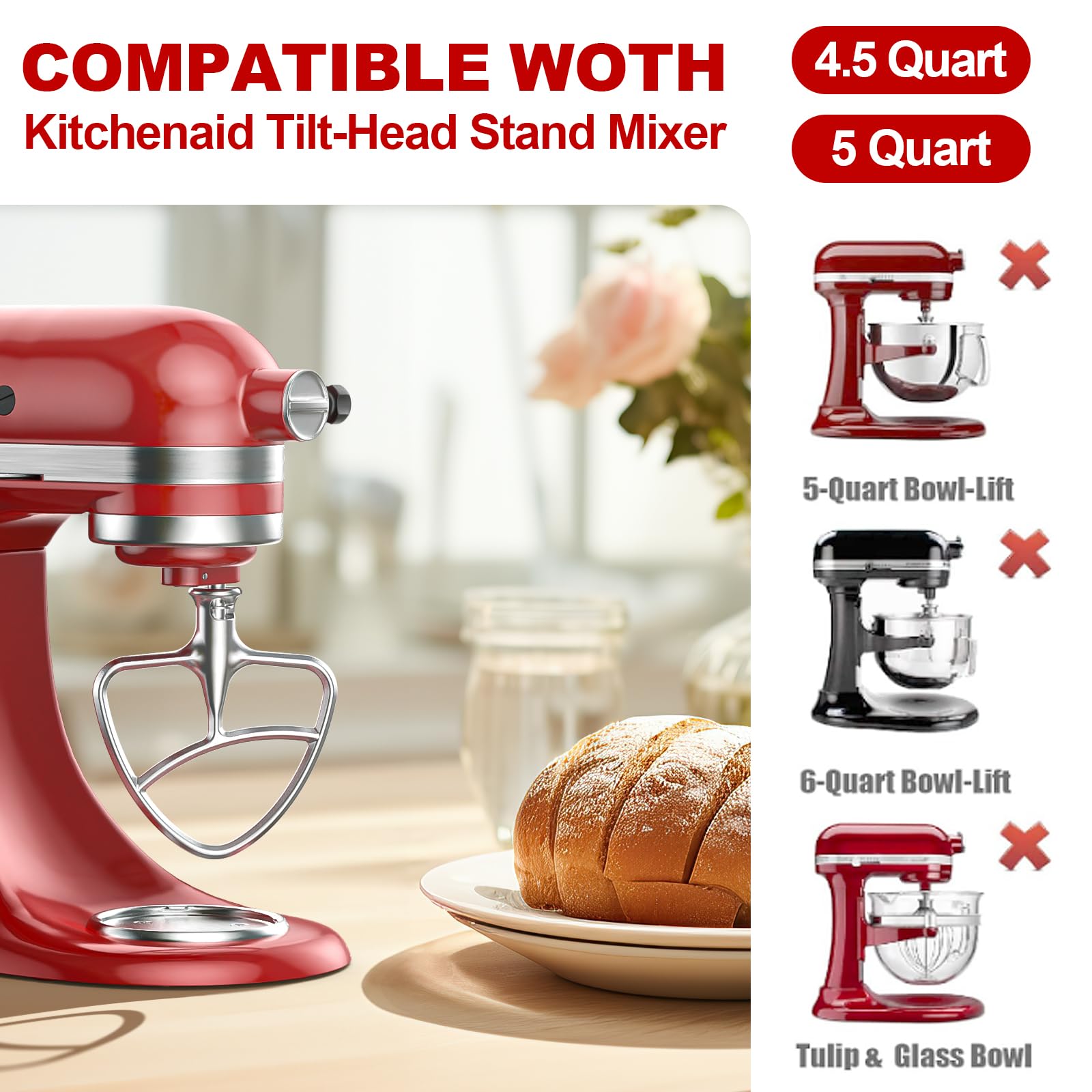 GVODE dishwasher-safe beater is easy to clean after use.