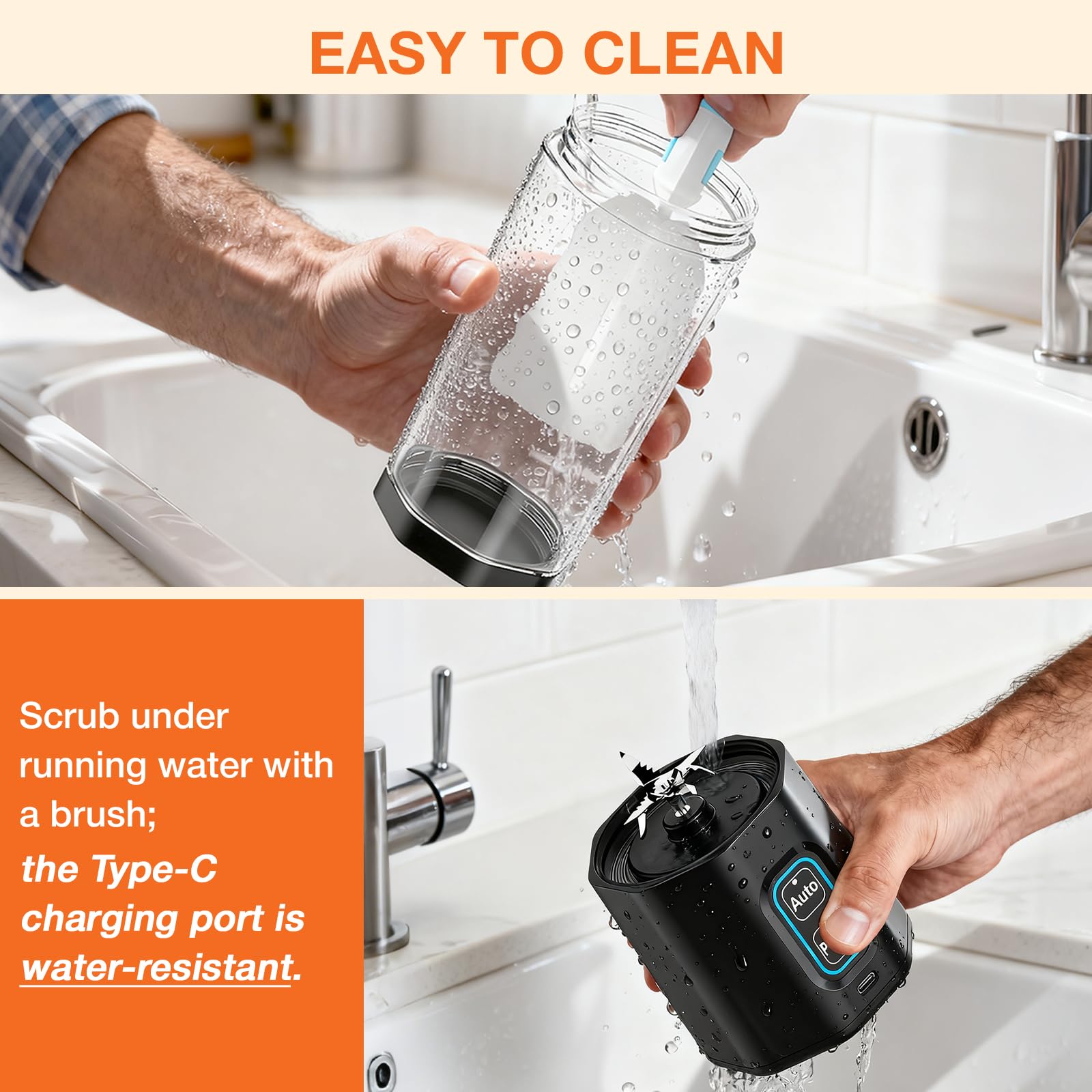 GVODE easy-clean BPA-free design simplifies cleanup