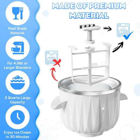 GVODE crusher and drive assembly shown as dishwasher-safe components