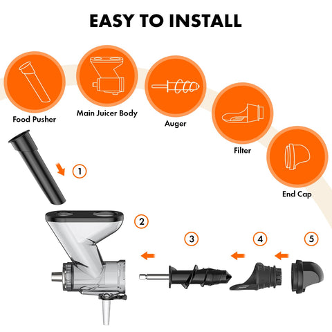 GVODE end cap and components aiding thorough cleaning and long term use.