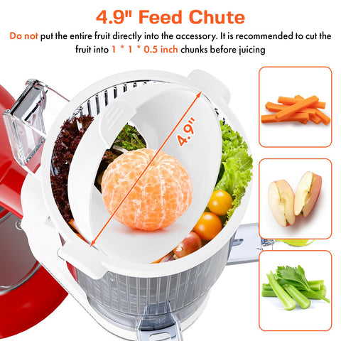 GVODE juicer attachment includes two 1L BPA-free cups for direct juicing.