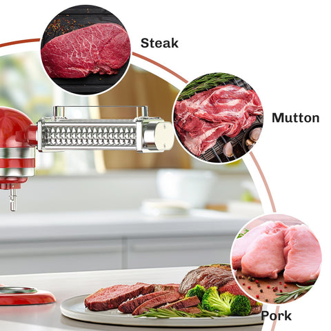 GVODE attachment used with thawed meat prep yields even texture