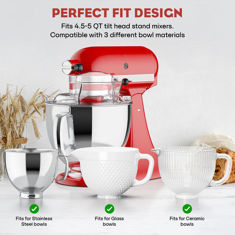 GVODE shield compatible with ceramic bowls for safe pours
