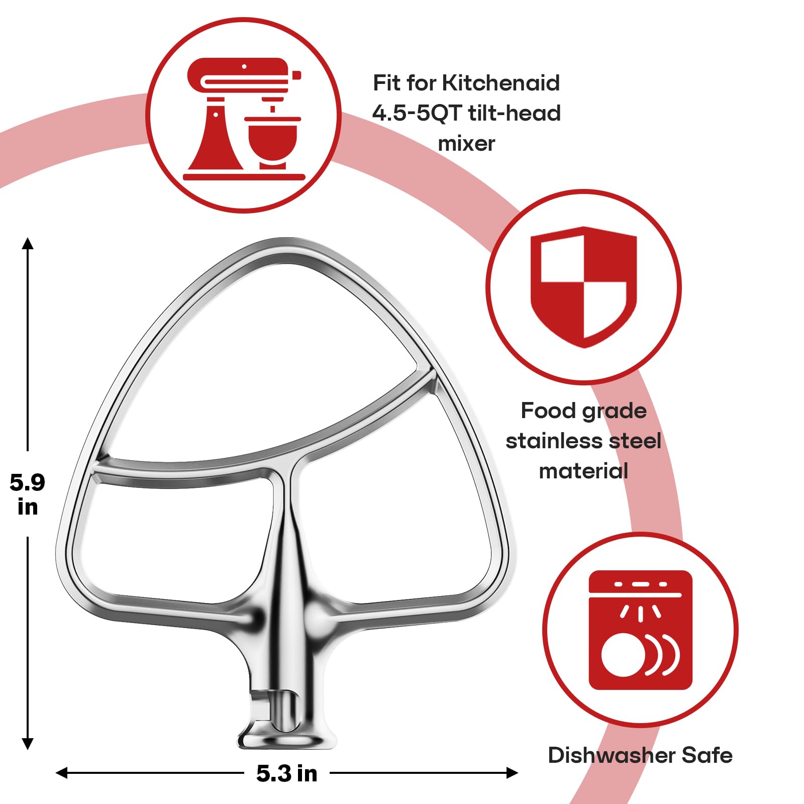 GVODE reinforced-frame anti-shake design for durable mixing