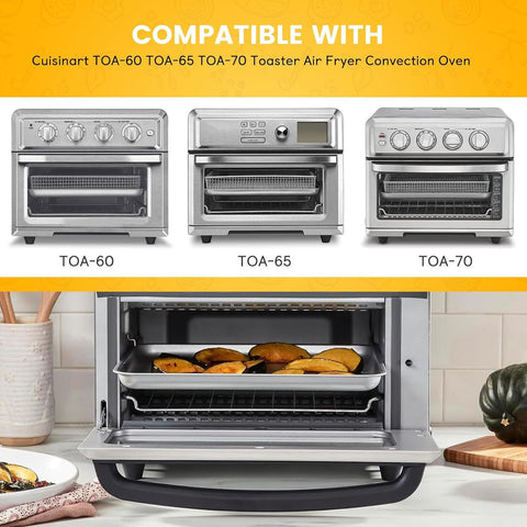 GWBSXM air fryer basket for Cuisinart TOA-70, perfect fit and versatility.