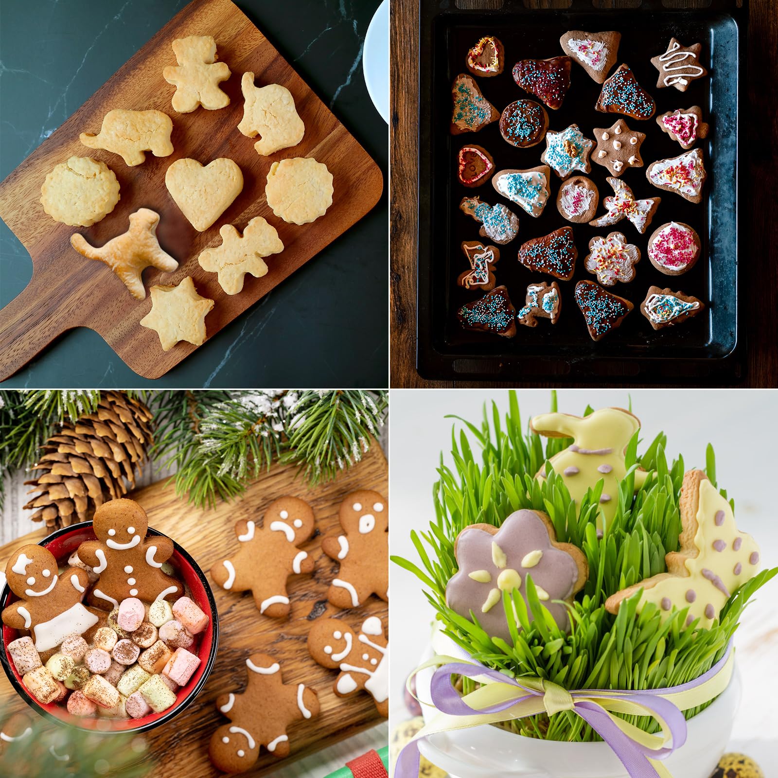 GWHOLE angel cookie cutter creates delicate shapes for seasonal trays.