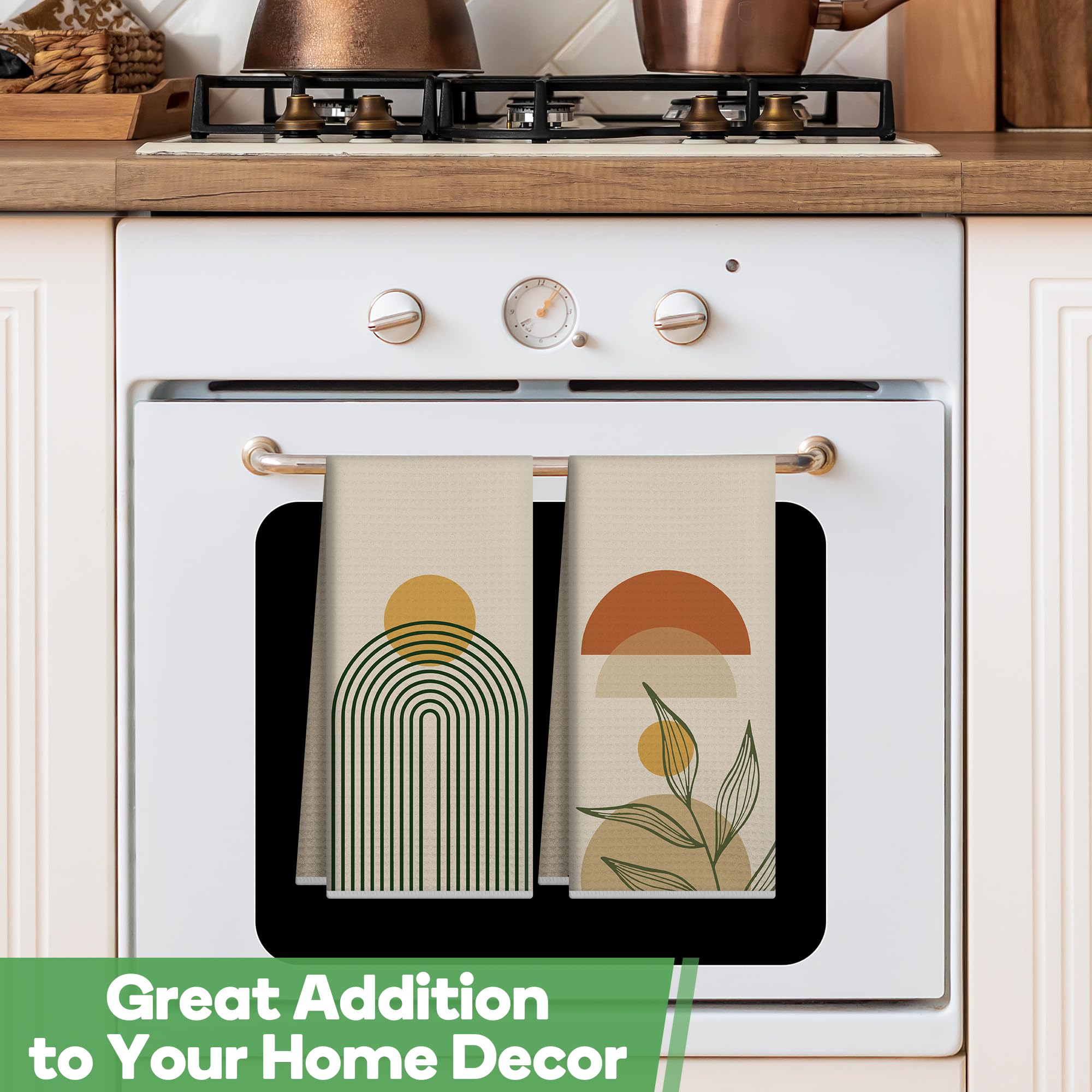 GwhyGifts Boho Kitchen Towels nature design enhances daily cooking ambiance