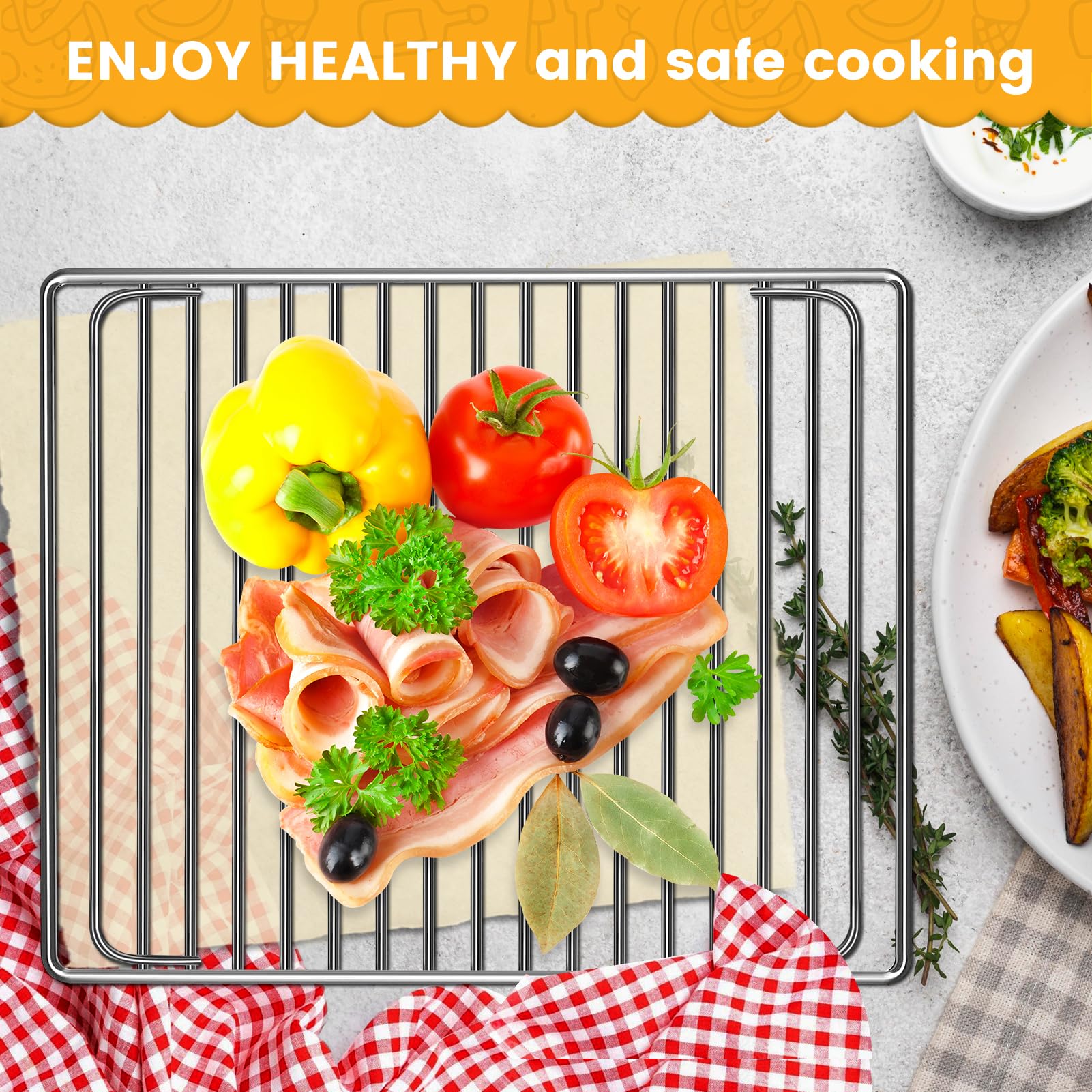 GXF crisper-basket provides healthier fried foods with less oil.