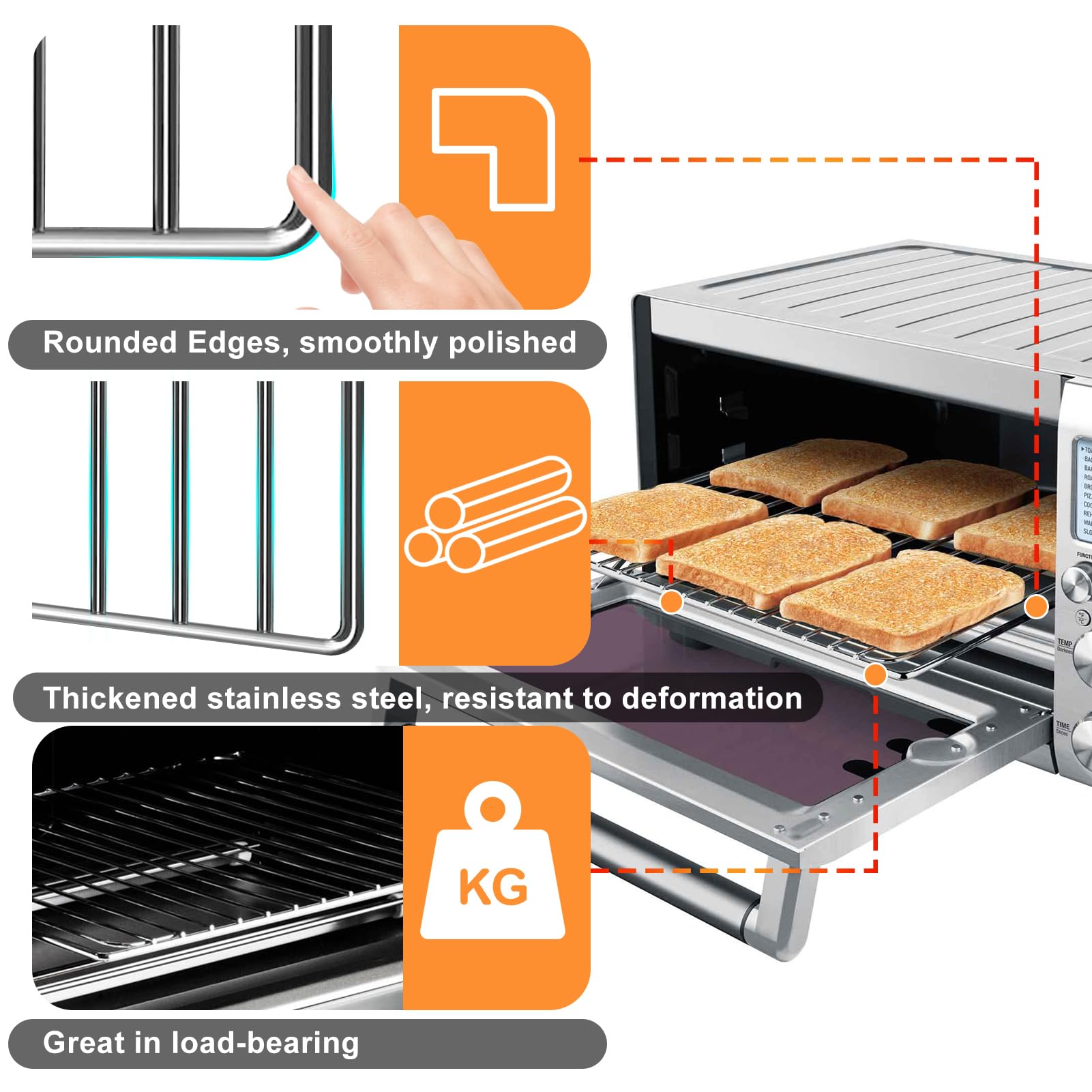 GXF dishwasher-safe design simplifies cleanup after cooking.