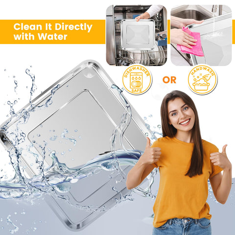 GXF Nuwave Bravo 12in baking pan in dishwasher for easy cleanup