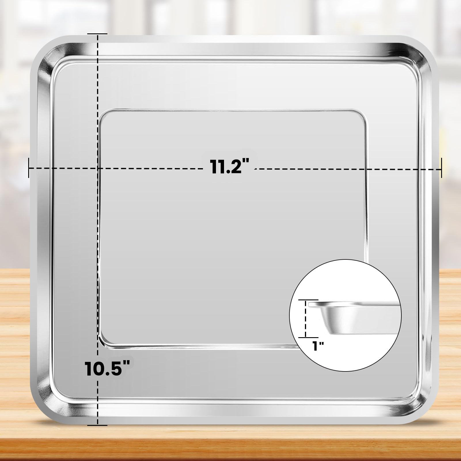 GXF Nuwave Bravo 12in grill pan side view highlighting sturdy steel