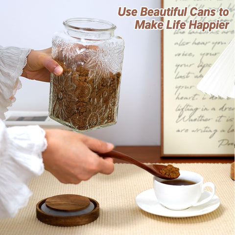 Gxiufen multi-use storage jar for tea, coffee, nuts and snacks.