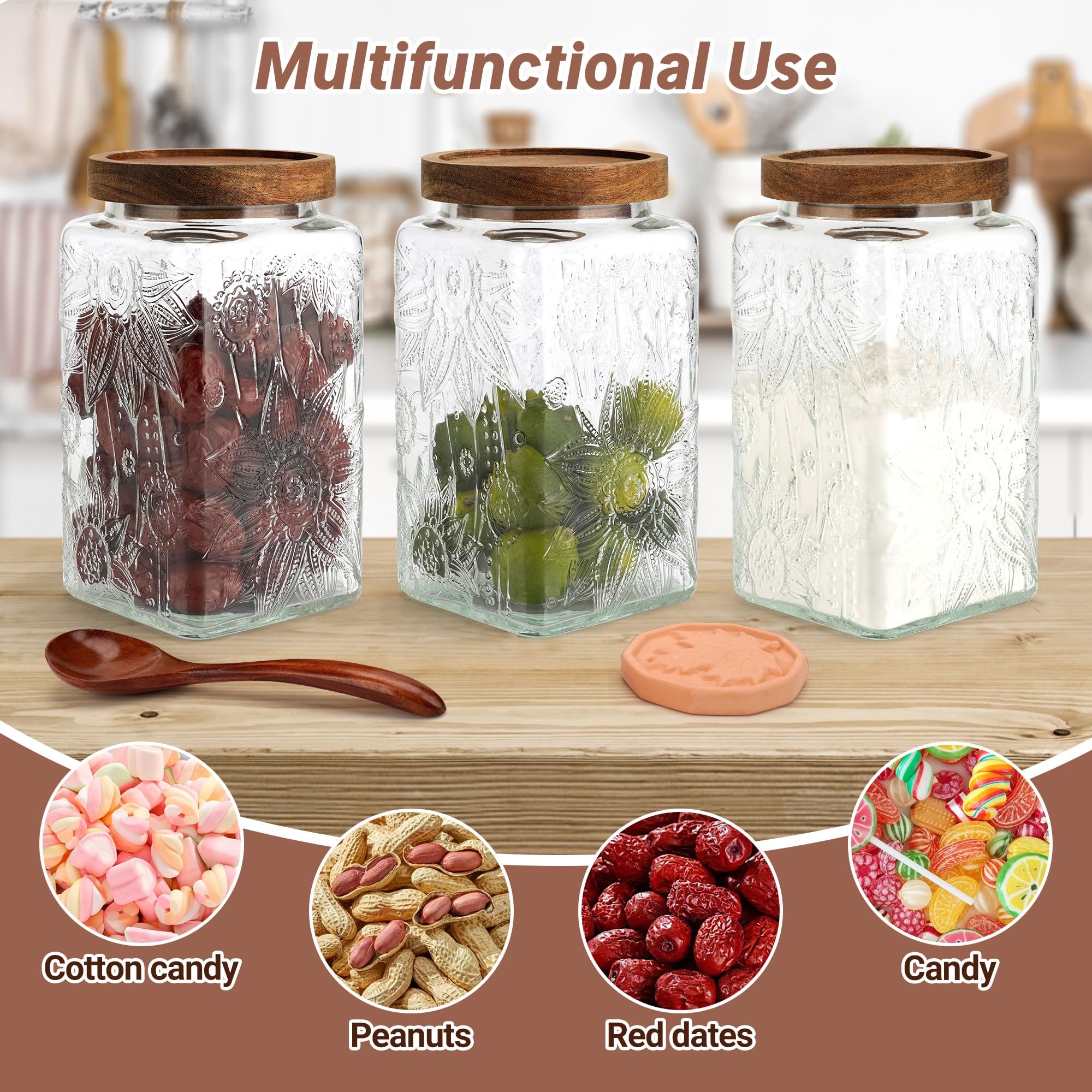 Gxiufen included spoon for easy scooping and serving.