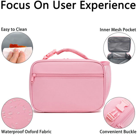 GYEUKHAM lunch box back pocket stores small items securely during travel