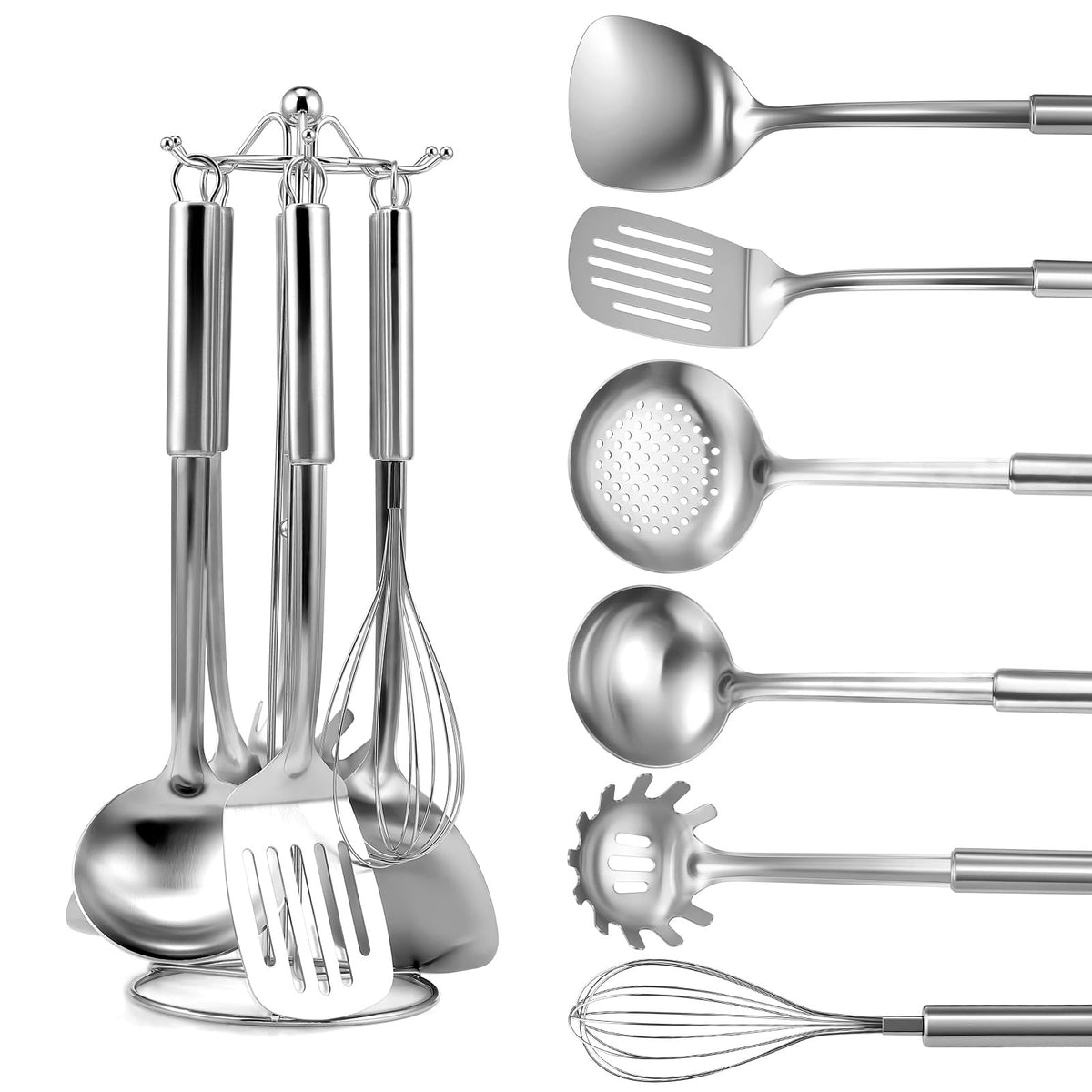 Gymdin 7-piece spatula for precise flipping and smooth stirring in daily cooking.