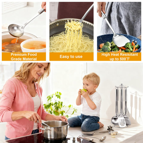 Gymdin 7-piece whisk blends batters and sauces smoothly.