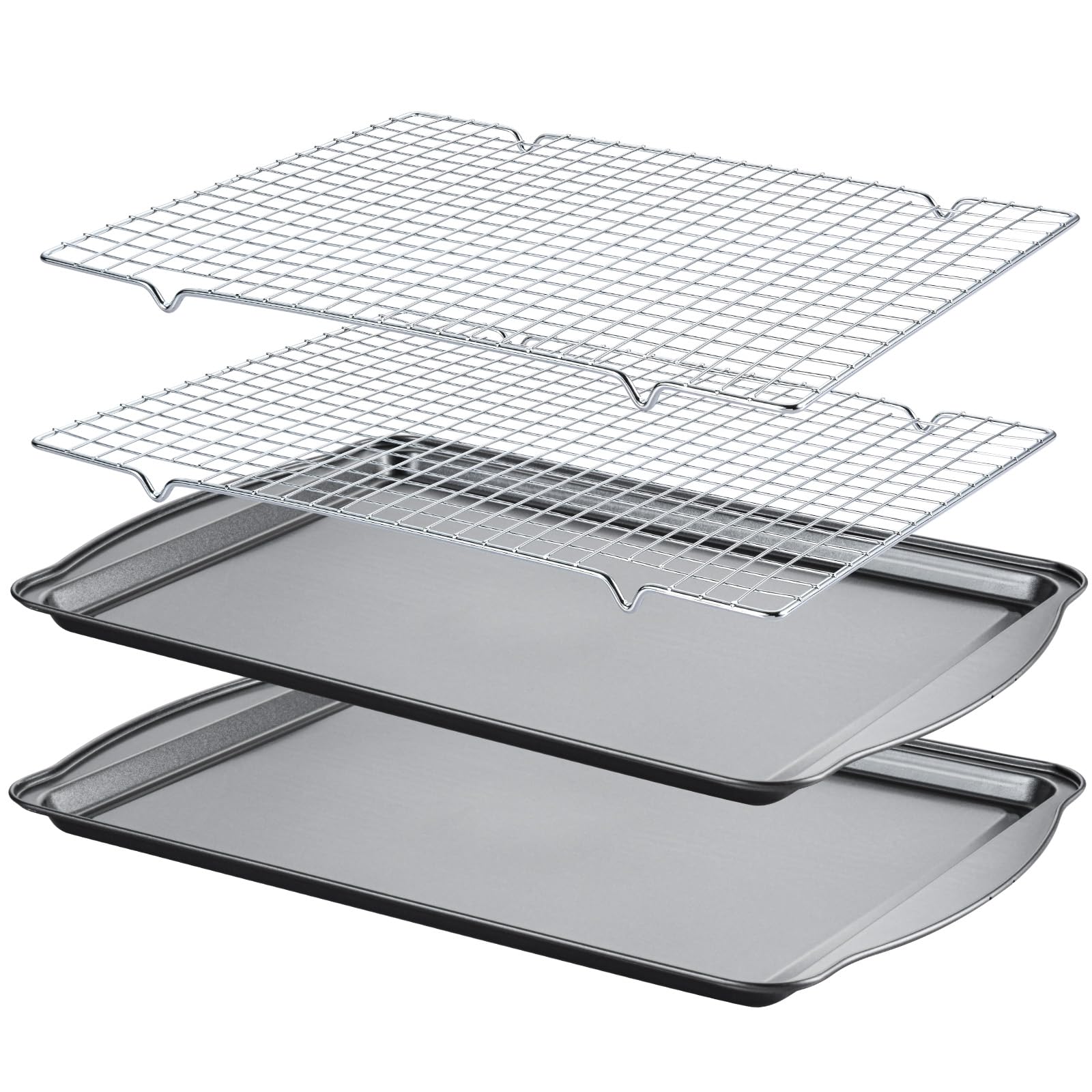 Gymdin baking sheet with cooling rack set, oven-ready and easy cleanup.
