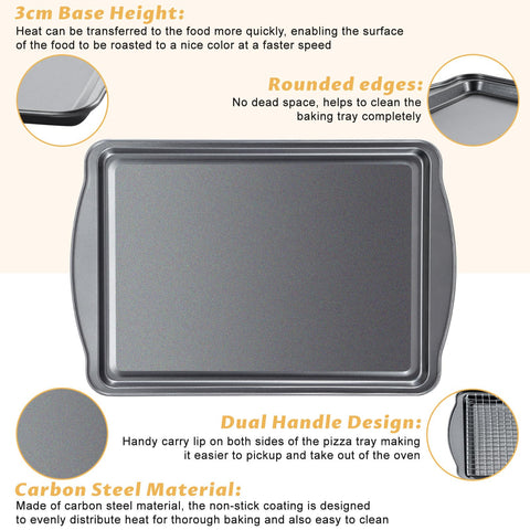 Gymdin cooling racks with reinforced grids support crispy wings and drain.