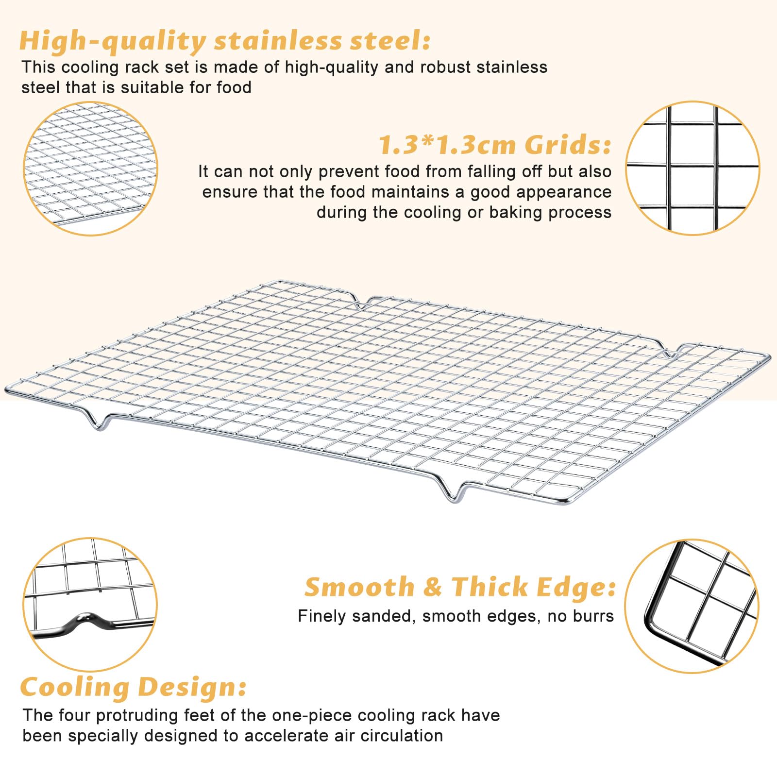 Gymdin cooling racks paired with sheets promote even cooling.