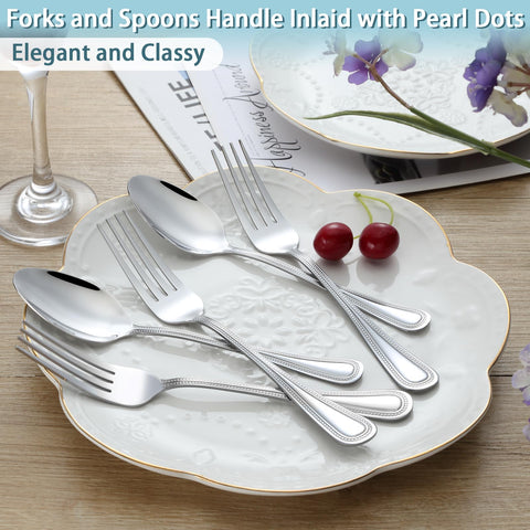 Gymdin 24-piece set for homes, banquets, and restaurant service.