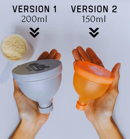 GYM RATS funnel with 0.85-inch tip fits most bottles